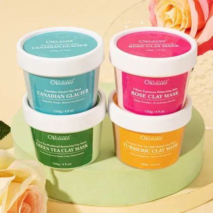 Wholesale Organic Skincare Clay Mask Set - Deep Cleansing Repair Moisturizing Mini Clay Masks