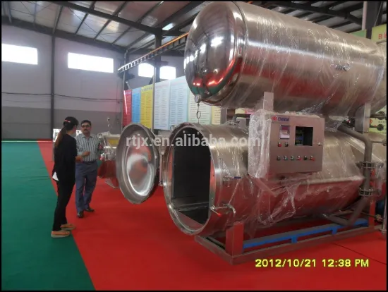 Double Layer Water Immersion Retort Sterilizer For Soft Pack