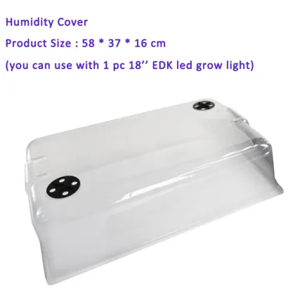 Black Plastic Ventilation Propagator Kit for Seed Germination and Nursery