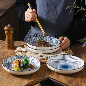 2024 China Factory Groothandel 7 inch en 8 inch Porseleinen platen: 4 ontwerpen AFBEELDING DINING SET VOOR PATTRONEN VOOR DE PARTIJEN EN EVENEMENTEN