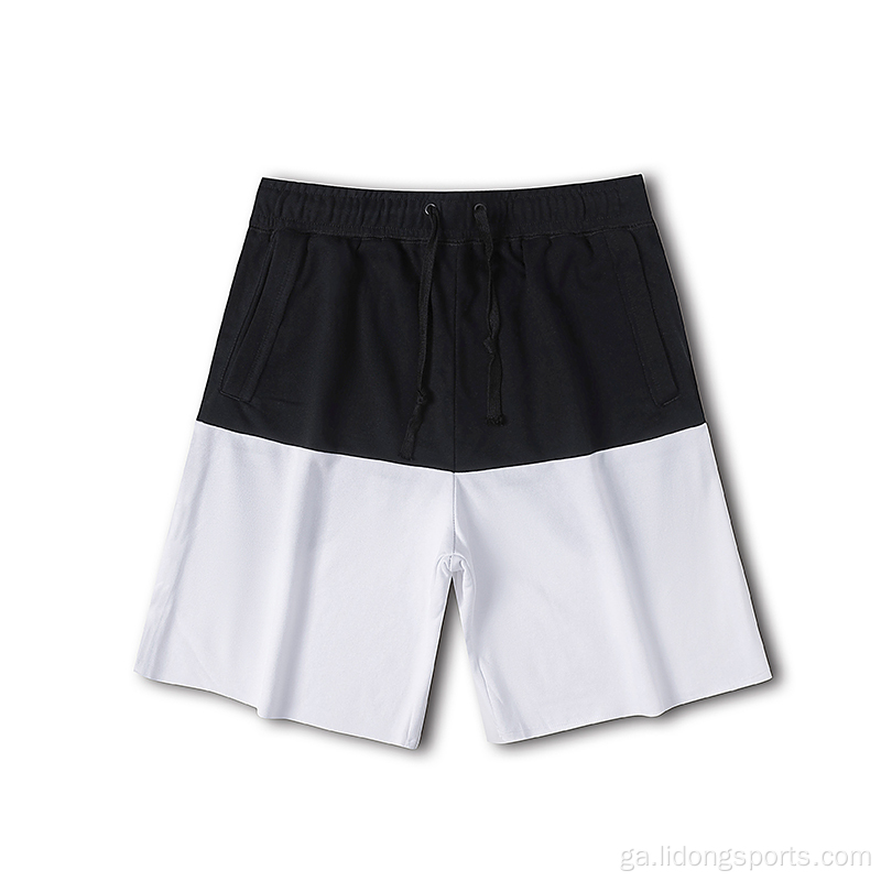 Giomnáisiam Rith SweatsHorts don samhradh ócáideach le pócaí