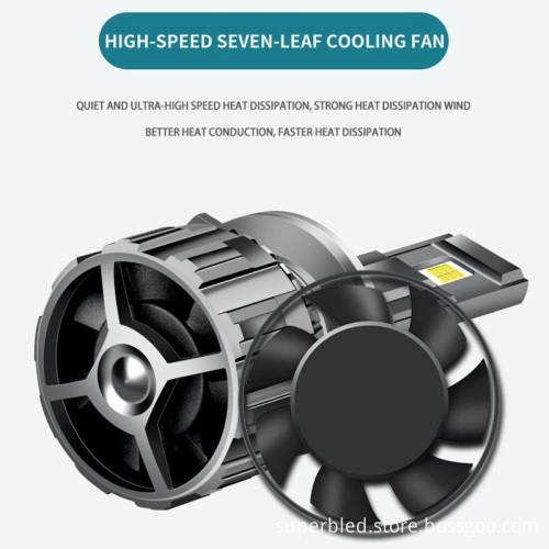 30W 10000lm H4 LED Auto Lighting System - Far and Near Lamp Headlight Bulb
