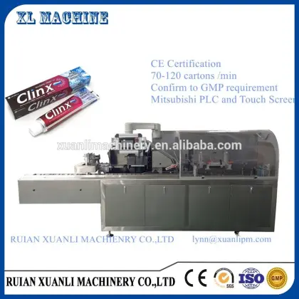 PLC Control and Touch Screen Operation carton sticker sealer