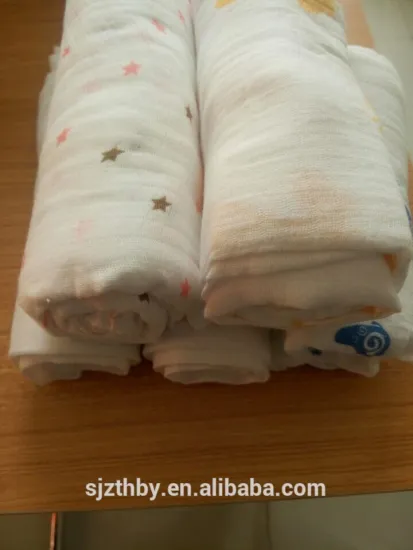 100% baby combed cotton muslin fabric