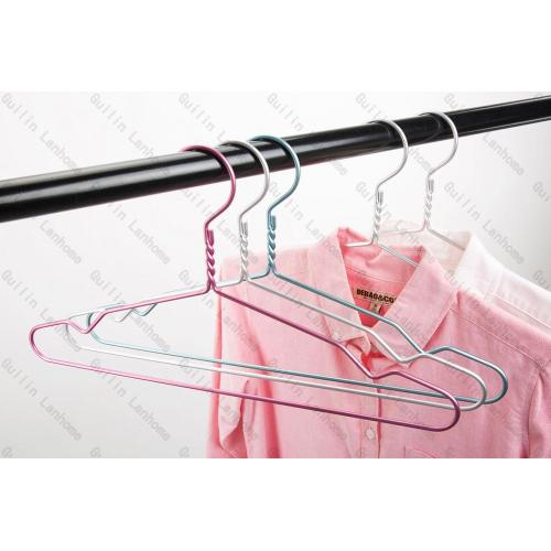 Lanhome Classic Fashion Aluminum Hanger For Adults Garments