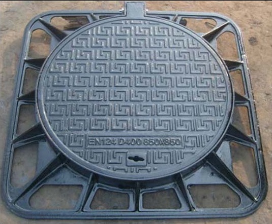 Square Frame Ductile Iron Manhole Cover D400 Jpg