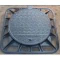 Square frame ductile iron manhole cover D400