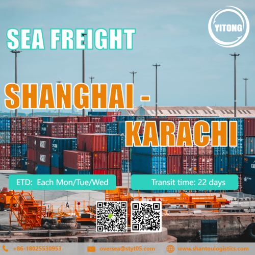 International Sea Freight from Shanghai to Karachi Pakistan