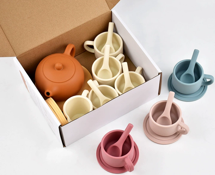 silicone tea set toys MFZ-G008A