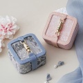Cassa di organizzatore in pelle PU Portable Jacquard con blocco