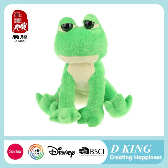 2016 Chinese manufacturer low factory price green frog plush toy