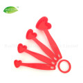 Set de cucharas medidoras en forma de corazón de 4 piezas