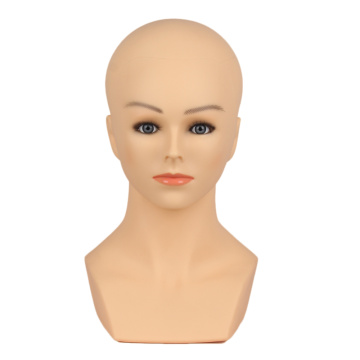 Realistic  mannequin head and shoulder and tripod stand for wig display