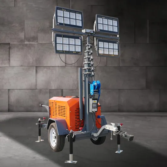 Construction Sites Mobile LED Light Towers 7m High Mast Lighting Tower