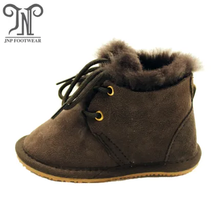 winter sheepskin baby booties
