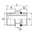 Npt männlich/sae o-ring Boss