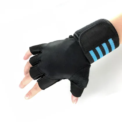 Sports fitness half-finger mesh gloves