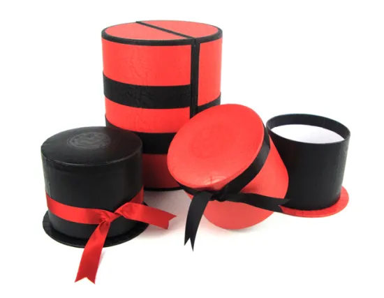 Circle Jewelry Display Gift Box with Ribbon Bow