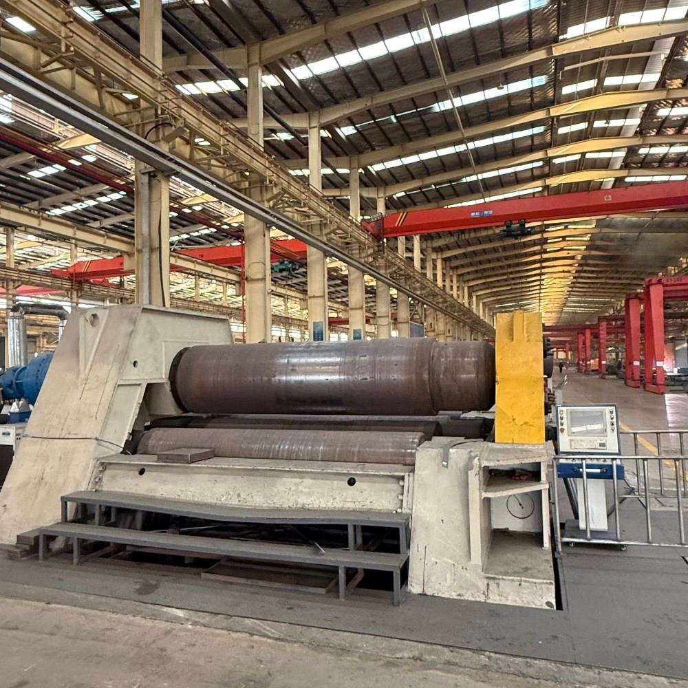 120mm Thick Four-Roll Plate Bending Machine (4)