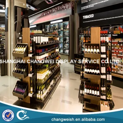 wine display stand/stand wine bottles wood