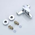 Triple one-in two-out shower faucet