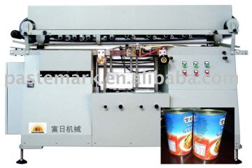 Tin/can labeling machine