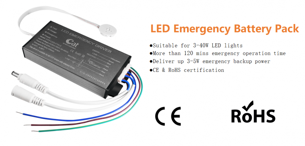 3-40W LED-Downlight-Notfall-Kit