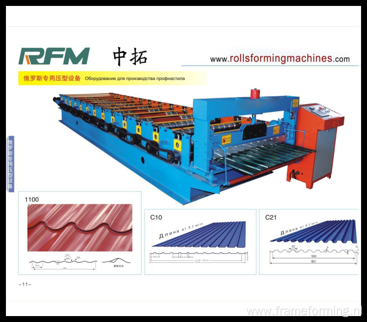 Standing seam roll former