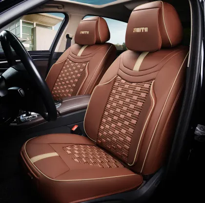 Summer Ice Silk Leather Seat Cushion Full Set for Car Seats