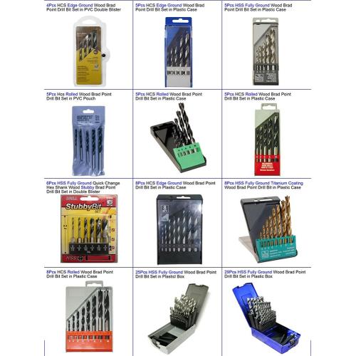 HSS Fully Ground Wood Brad Point Drills Drilling