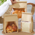yellow kraft paper baking bread bag