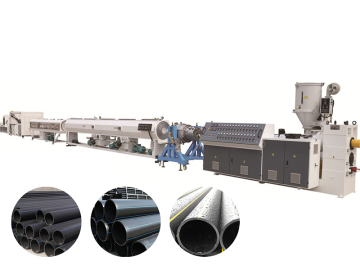 HDPE sewage pipe production making machine line