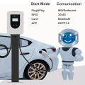 22KW EV carregador AC de parede duplo armas duplas