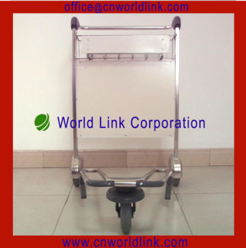 Stainless Steel 3 Wheels Airport Passenger Baggage Trolleys