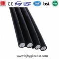 Cable ABC Cable triplex tamaños cables aislados PVC.