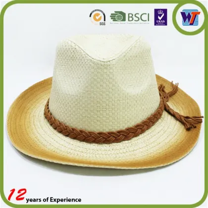Wholesale Straw hat panama straw hat with wide-brim hats