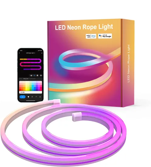 CL Lighting's Hot Sale: Tuya Smart RGB Magic Color Fluorescent Neon Rope LED Flexible Neon Strip Lights Manufacturer