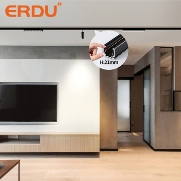 ERDU 48V Ultra-cienki mini LED magnetyczny światło ścieżki