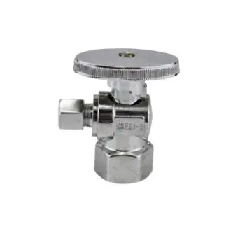 84486 Angle Valve Brass Electroplating Chromium Mini Ball Valve