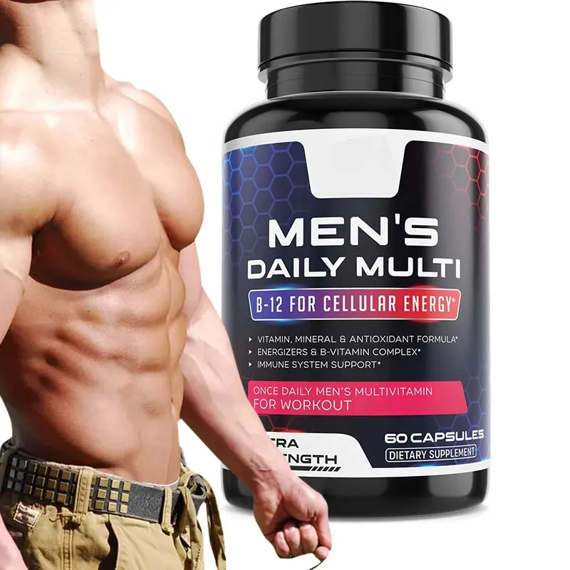 OEM/ODM Men Multivitamin Supplement Vitamin Health Support Energy Enhance Multivitamin Capsules for Men