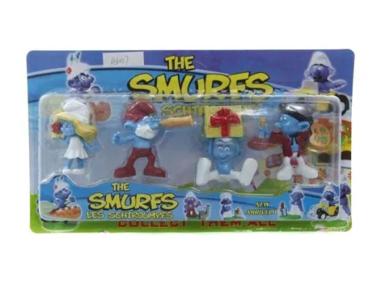 4 PCS 3" SMURFS