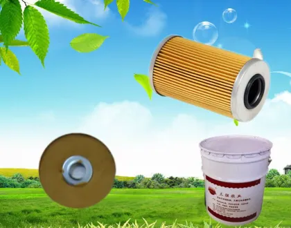 auto oil Filters metal end caps glue