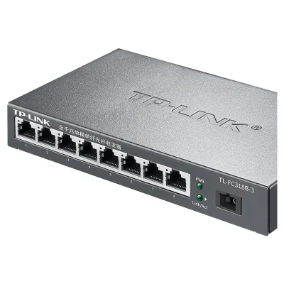 TP-LINK Original TL-FC318B-3 Fiber Media Converter - Industrial RJ45 GPON Gigabit Ethernet Fiber Switch