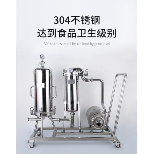 Sistema de filtración industrial líquido Filtro sanitario