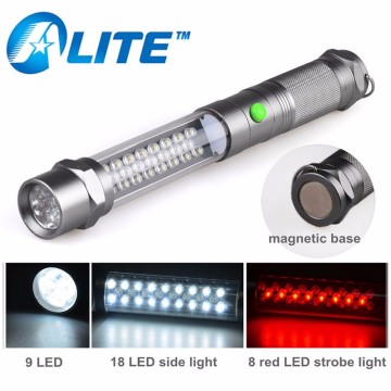 LED Vehicle Emergency 3 Modes 35 LED Flashlight Magnetic Work Light