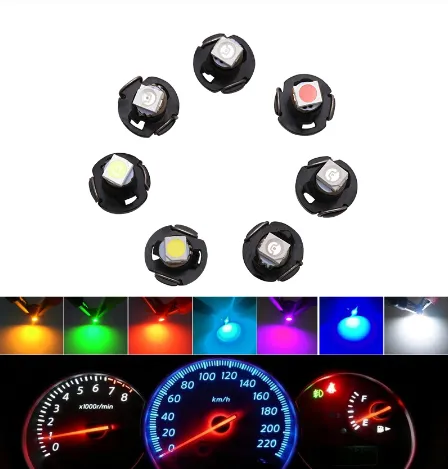 Super Bright T3 T4.2 T4.7 LED Panel Lights for Car Instrument Lamp 12V