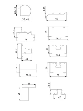 Indonesia Custom Aluminum Profiles for Windows and Doors