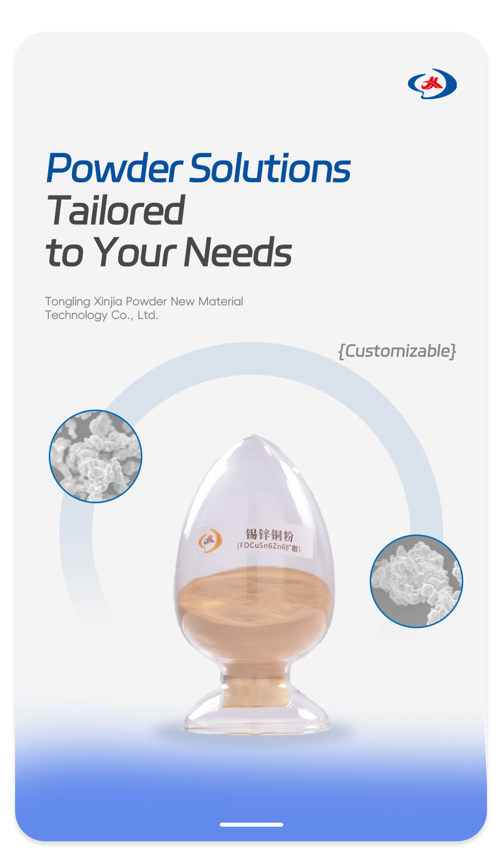 8 Tin, zinc, and copper powder FDCuSn6Zn6-X