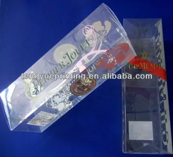 Costomized foldable recyclable clear hard plastic packaging box in daily life