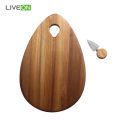 Acacia ξύλινα εργαλεία τυρί πίνακα και μαχαίρι